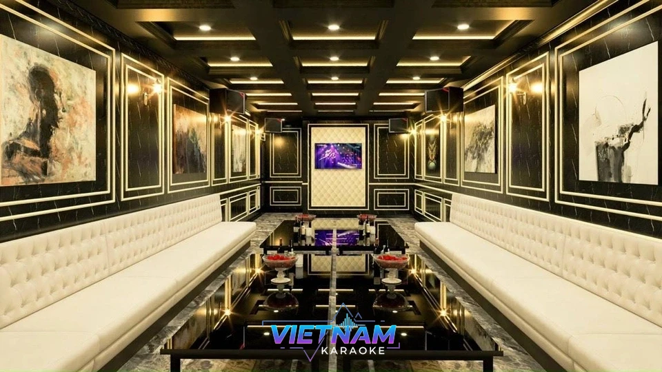 고급스러운 분위기의 가라오케 룸