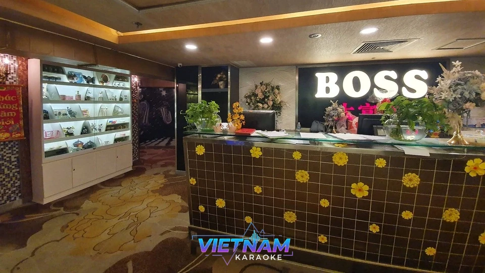 보스 가라오케 로비 안내 데스크