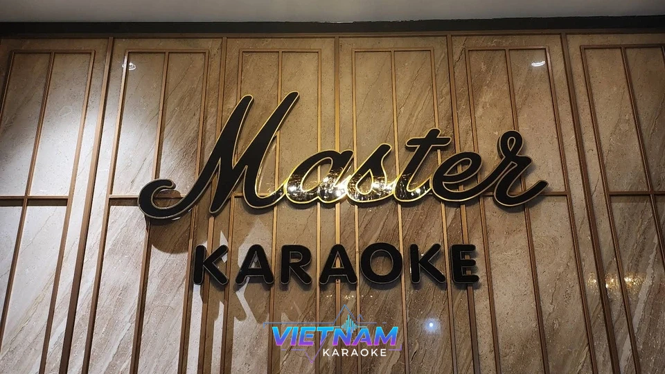 고급스러운 마스터 가라오케 로고